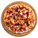 Spicy Chicken With Green Chillies Pizza 